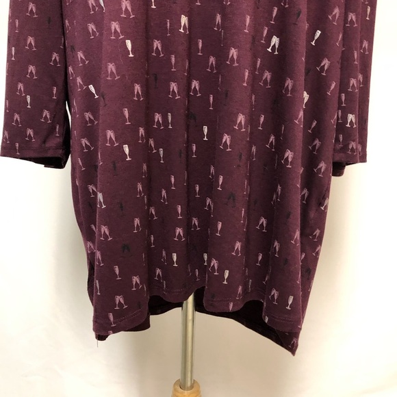 ➕ Lane Bryant Champagne Glass Tunic Top Sz 18 20 - Picture 4 of 7